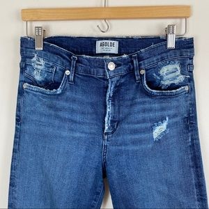 AGOLDE Sophie Distressed High Waist Skinny Crop